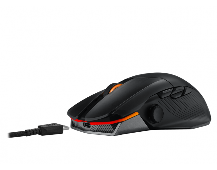 Мишка Asus ROG Chakram X Origin Gaming Mouse, Tri-mode connectivity (2.4GHz RF, Bluetooth, Wired), 36000 DPI sensor, 11 programmable buttons, Detachable joystick, Paracord cable, Black Мишка Asus ROG Chakram X Origin Gaming Mouse, Tri-mode connectivity (2.4GHz RF, Bluetooth, Wired), 36000 DPI sensor, 11 programmable buttons, Detachable joystick, Paracord cable, Black