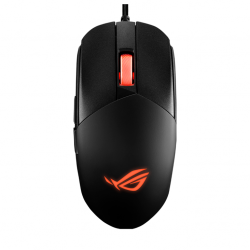 Мишка Asus ROG Strix Impact III Gaming Mouse, Semi-Ambidextrous, Wired, Lightweight, 12000 DPI sensor, 5 programmable buttons, Replaceable switches, Paracord cable, FPS gaming mouse, Black - Офис