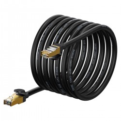 Мрежов кабел Baseus WKJS010501 Ethernet RJ45 10Gbps 5м - черен - Офис