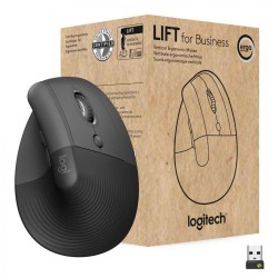 LOGITECH Lift Bluetooth Vertical Ergonomic Mouse - GRAPHITE/BLACK - B2B - Офис техника