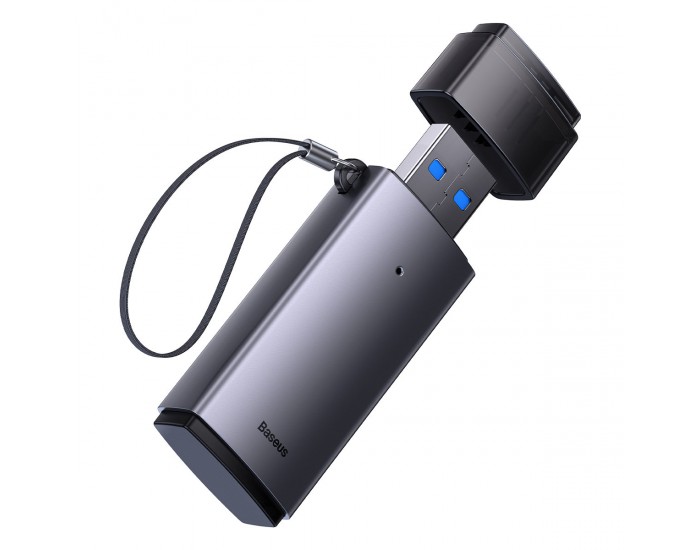 Четец на карти Baseus Lite Series адаптер SD / TF USB WKQX060013 сив