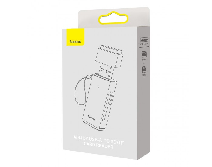 Четец на карти Baseus Lite Series адаптер SD / TF USB WKQX060013 сив