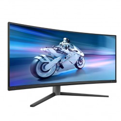 Монитор Philips 34M2C6500, 34" Curved 1800R QD-OLED, 3440x1440@175Hz, 0.03ms GtG, 1000 nit, 1 000 000:1, Mega Infinity DCR, Adaptive Sync, FlickerFree, LowBlue Mode, Tilt, Height Adjust, Swivel, 2xHDMI, DP, USB hub - Офис