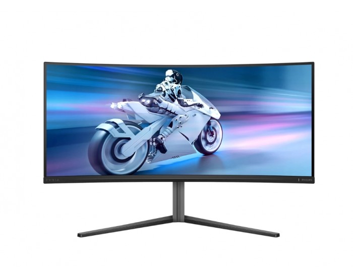 Монитор Philips 34M2C6500, 34" Curved 1800R QD-OLED, 3440x1440@175Hz, 0.03ms GtG, 1000 nit, 1 000 000:1, Mega Infinity DCR, Adaptive Sync, FlickerFree, LowBlue Mode, Tilt, Height Adjust, Swivel, 2xHDMI, DP, USB hub