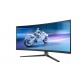 Монитор Philips 34M2C6500, 34" Curved 1800R QD-OLED, 3440x1440@175Hz, 0.03ms GtG, 1000 nit, 1 000 000:1, Mega Infinity DCR, Adaptive Sync, FlickerFree, LowBlue Mode, Tilt, Height Adjust, Swivel, 2xHDMI, DP, USB hub