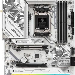 ASROCK MB Desktop B650 Steel Legend, AM5, 4x DDR5, 1x PCIe 5.0 x16, 1x PCIe 3.0 x16, 1x PCIe 4.0 x1  1x Blazing M.2(PCIe Gen5x4), 2x Hyper M.2(PCIe Gen4x4), 2x SATA3 6.0 Gb/s, 1x HDMI, 1x DP, 2.5G LAN, 802.11ax Wi-Fi 6E + BT - Офис