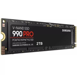 Памет SSD Samsung 990 PRO 2TB PCIe 4.0 NVMe M.2 SSD MZ-V9P2T0BW - Офис техника