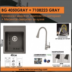 СЕТОВЕ ЗА КУХНЯ 2 в 1 / 3 в 1 BG 4050GRAY + 7108223GRAY - Сравняване на продукти
