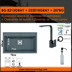 СЕТОВЕ ЗА КУХНЯ 2 в 1 / 3 в 1 BG 8213GRAY + 233010GRAY + 207BG - Сетове за Кухня