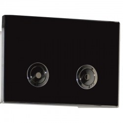 Двоен бутон ICC 097AGB - ЧЕРЕН БУТОН - Продукти за баня и WC