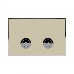 Двоен бутон ICC 097AG BEIGE - БЕЖОВ МАТ БУТОН - Продукти за баня и WC