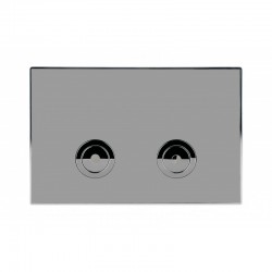 Двоен бутон ICC 097AG GREY - СИВ МАТ БУТОН - Продукти за баня и WC