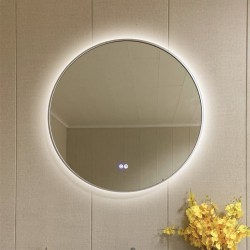 Огледала с вградено осветление » ICL 1855/80 SATIN - Шкафове за баня