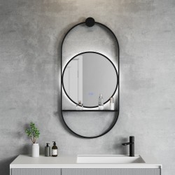 SAVONA BLACK ОГЛЕДАЛО LED 60X120 1943MB - Шкафове за баня