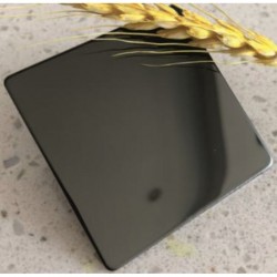 ДЕКОРАТИВНИ ПАНЕЛИ ОТ НЕРЪЖДАЕМА СТОМАНА >> IC 9845 8K MIRROR JET BLACK - Продукти за баня и WC