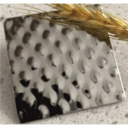 ДЕКОРАТИВНИ ПАНЕЛИ ОТ НЕРЪЖДАЕМА СТОМАНА >> IC 9867 8K 6WL РЕЛЕФНО СРЕБРО - Продукти за баня и WC