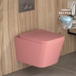 Конзолна тоалетна чиния ICC 5135PINK - Моноблокове, Тоалетни чини, Бидета и Структори
