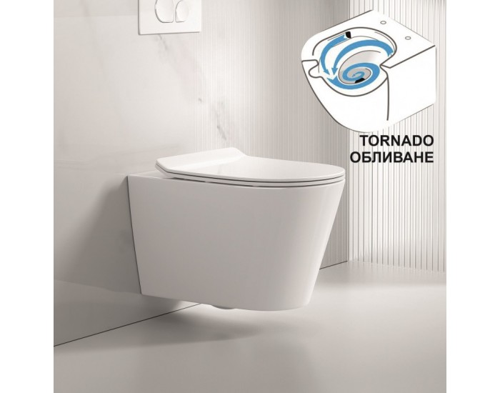 Стенна тоалетна чиния ICC 5237 TORNADO Стенна тоалетна чиния ICC 5237 TORNADO