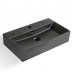 ПОРЦЕЛАНОВ УМИВАЛНИК COMPACT MATT BLACK 6036MB - Мивки и Смесители