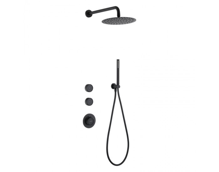 CATARINE MATT BLACK СМЕСИТЕЛ ЗА ВГРАЖДАНЕ ЗА ДУШ