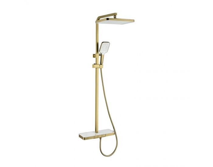 ДУШ СИСТЕМА С ТЕРМОСТАТ 6703BRUSH GOLD