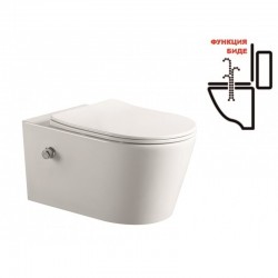 Конзолна тоалетна чиния ICC 3755W BIDET LUX - Моноблокове, Тоалетни чини, Бидета и Структори