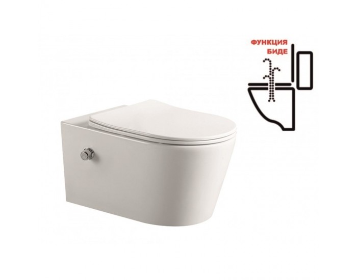 Конзолна тоалетна чиния ICC 3755W BIDET LUX