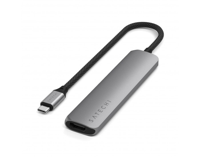 HUB USB Satechi 6-in-1 USB-C Slim Multiport Adapter ST-P6SM HUB USB Satechi 6-in-1 USB-C Slim Multiport Adapter ST-P6SM