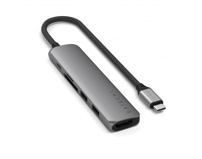 HUB USB Satechi 6-in-1 USB-C Slim Multiport Adapter ST-P6SM HUB USB Satechi 6-in-1 USB-C Slim Multiport Adapter ST-P6SM
