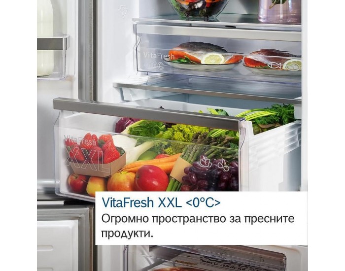 Хладилник с фризер Bosch KGN39LBCF , 363 l, C , No Frost , Черен