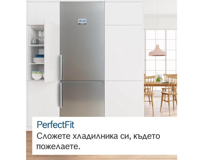 Хладилник с фризер Bosch KGN397LEQ , 368 l, E , No Frost , Инокс