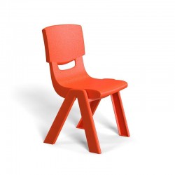 RFG Детски стол Chico, пластмасов, с облегалка, червен, 41 х 35 х 62 cm - Детски столове