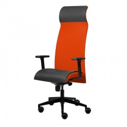 Tronhill Ергономичен стол Solium Executive, дамаска и меш, червен - Столове