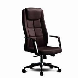 RFG Директорски стол BOGART HB, екокожа, кафяв - Офис столове