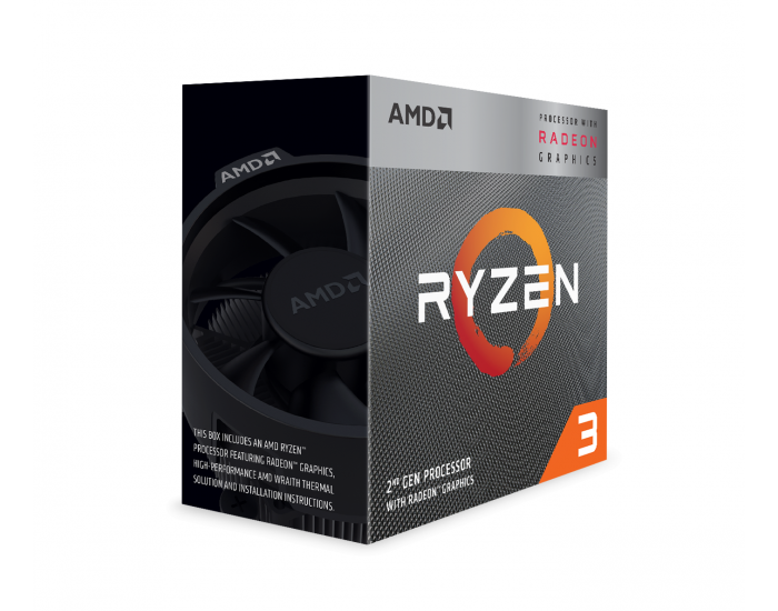 Процесор AMD RYZEN 3 3200G, 4-Core, 3.6 GHz, 6MB, 65W, AM4, BOX Процесор AMD RYZEN 3 3200G, 4-Core, 3.6 GHz, 6MB, 65W, AM4, BOX