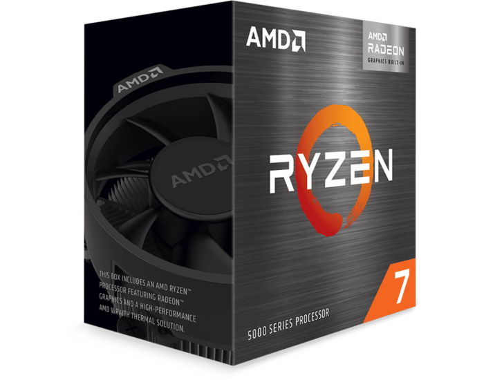Процесор AMD RYZEN 7 5700G, 3.8GHz (Up to 4.6GHz) 20MB Cache, 65W, AM4, BOX Процесор AMD RYZEN 7 5700G, 3.8GHz (Up to 4.6GHz) 20MB Cache, 65W, AM4, BOX