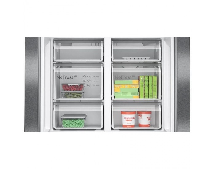 Хладилник Side-by-Side Bosch KFN96AXEA , 605 l, E , No Frost , Черна неръждаема стомана