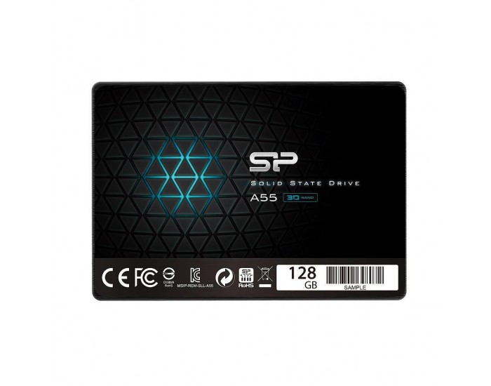 SSD SILICON POWER A55, 2.5", 128 GB, SATA3 SSD SILICON POWER A55, 2.5", 128 GB, SATA3