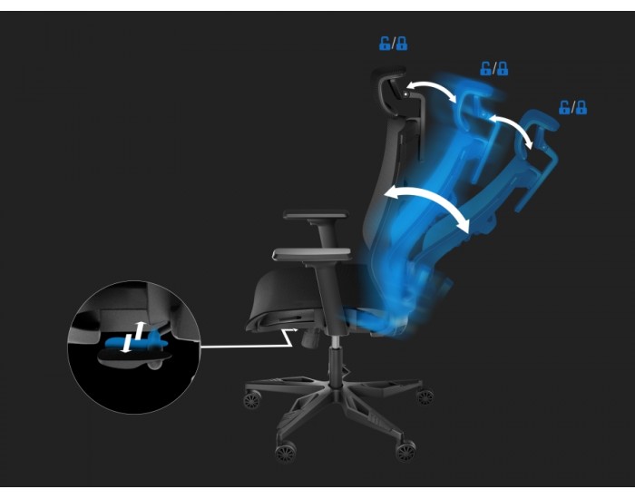 Стол Genesis Ergonomic Chair Astat 700 Black