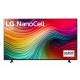 Телевизор LG 75NANO81T3A, 75" 4K HDR Smart Nano Cell TV, 3840x2160, DVB-T2/C/S2, AI Alpha 5 Gen7, HDR 10 PRO, webOS 24, ThinQ AI, WiFi, Clear Voice, AI Upscaling, Bluetooth, Hdmi, CI, LAN, AirPlay2, SPDIF, 2 Pole stand, Silver