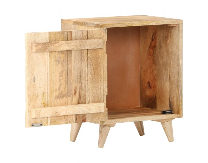 Sonata H Нощно шкафче с издълбани шарки, 40х30х50 см, мангово масив