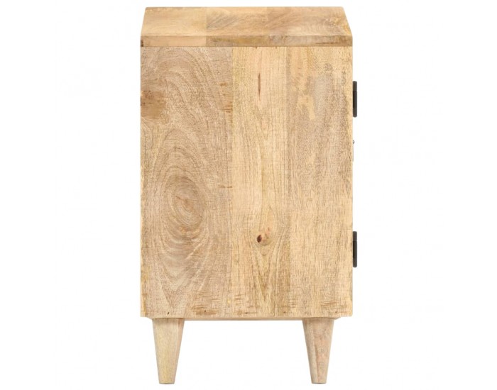 Sonata H Нощно шкафче с издълбани шарки, 40х30х50 см, мангово масив