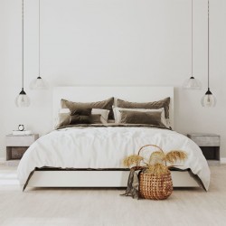 Sonata H Нощни шкафчета, 2 бр, с чекмеджета, бетонно сиви - Нощни шкафчета