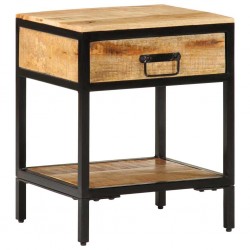 Sonata H Нощен шкаф Кафяво 40 x 35 x 50 см Масивна дървесина от манго - Спалня