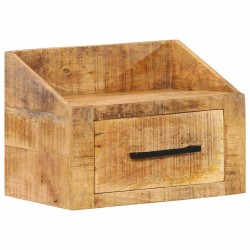 Sonata H Нощен шкаф Кафяво 40 x 30 x 30 см Масивна дървесина от манго - Спалня