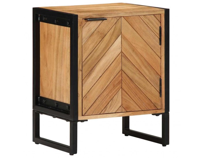 Sonata H Нощен шкаф Кафяво 40 x 30 x 50 cm Масивна акациева дървесина