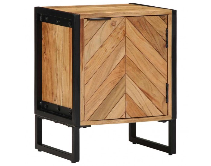 Sonata H Нощен шкаф Кафяво 40 x 30 x 50 cm Масивна акациева дървесина