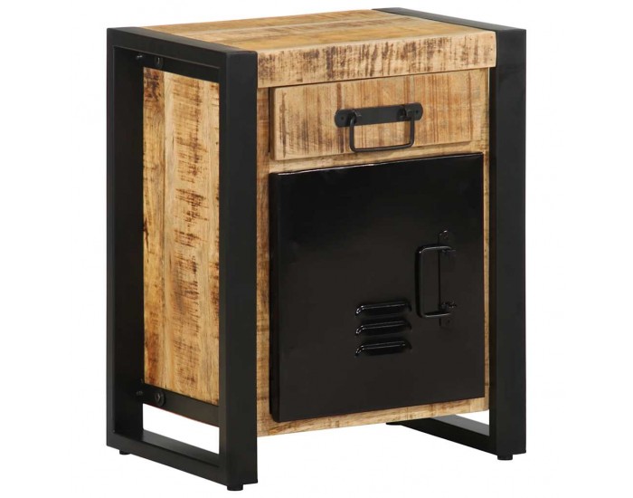 Sonata H Нощно шкафче 40x30x50 cm Масивна груба дървесина Манго