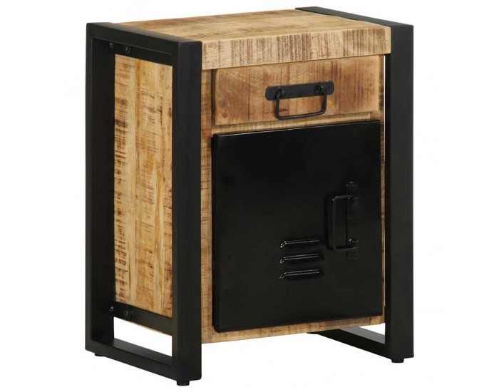 Sonata H Нощно шкафче 40x30x50 cm Масивна груба дървесина Манго