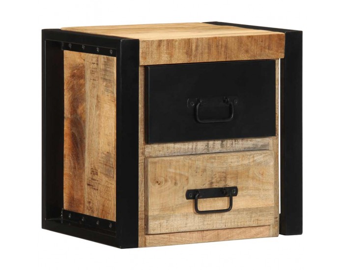 Sonata H Нощни шкафове 2 бр. 40x35x40 cm Масивна груба дървесина Манго